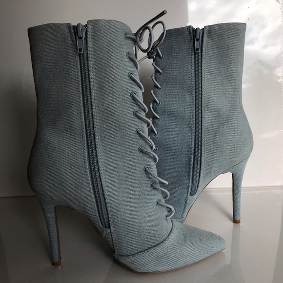 Military Patch Lace Up Booties🖤 - Picture 6 of 8